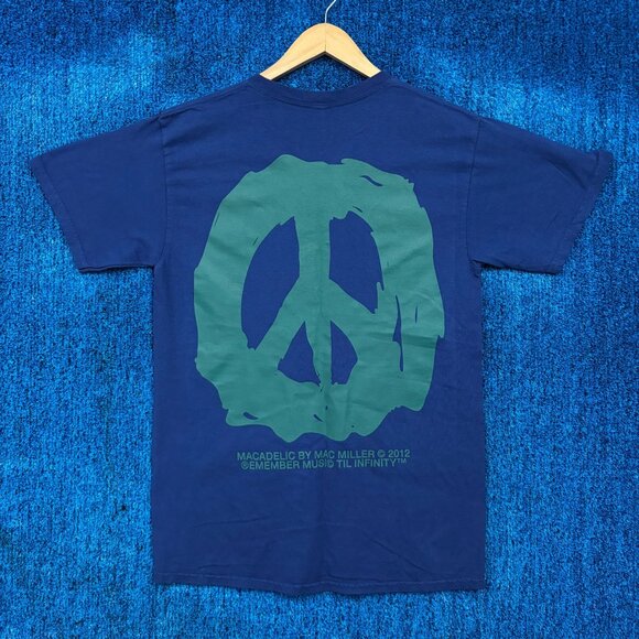 Mac Miller Mackadelic Blue Rap T-Shirt Size Medium - Picture 1 of 4